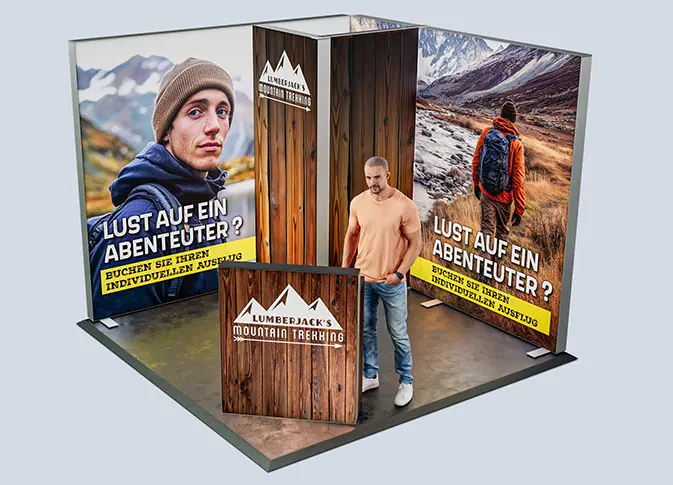 Big Ledup Messestand 3 x 3 m