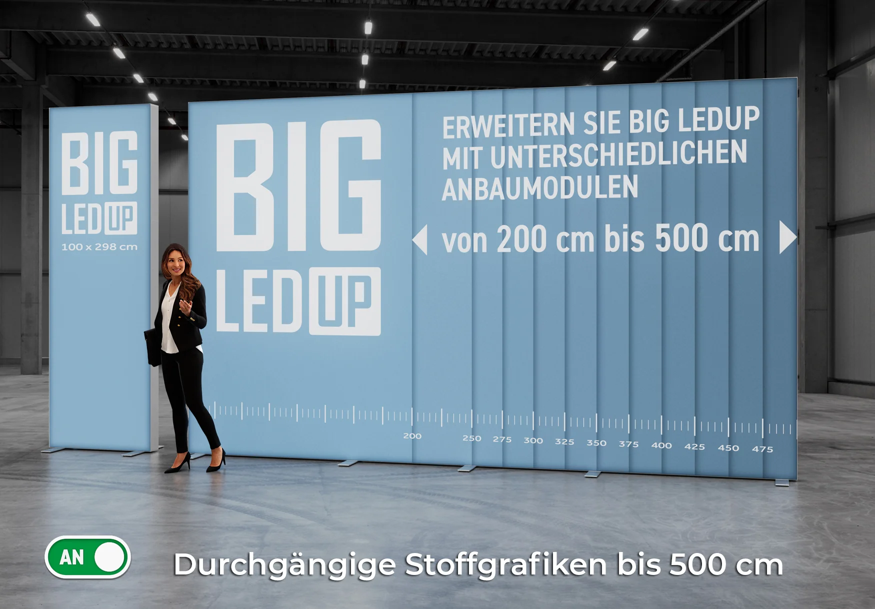 Große LED-Display-Wand mit Erweiterungsmöglichkeiten